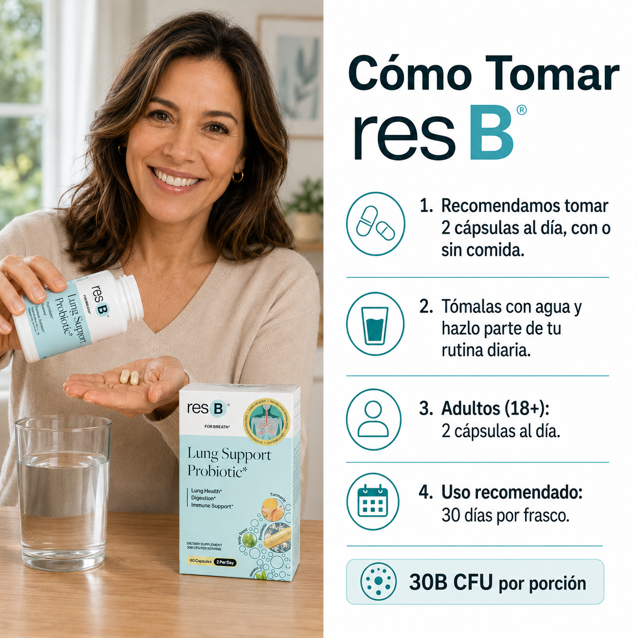 Resbiotic | Probiotico para la salud respiratoria